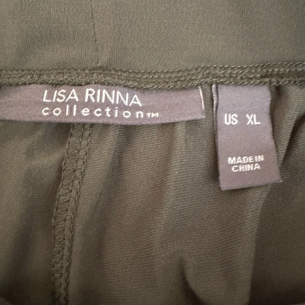 Lisa Rinna Collection Olive Green Jogger Pull-On Dress Pants X-Large
